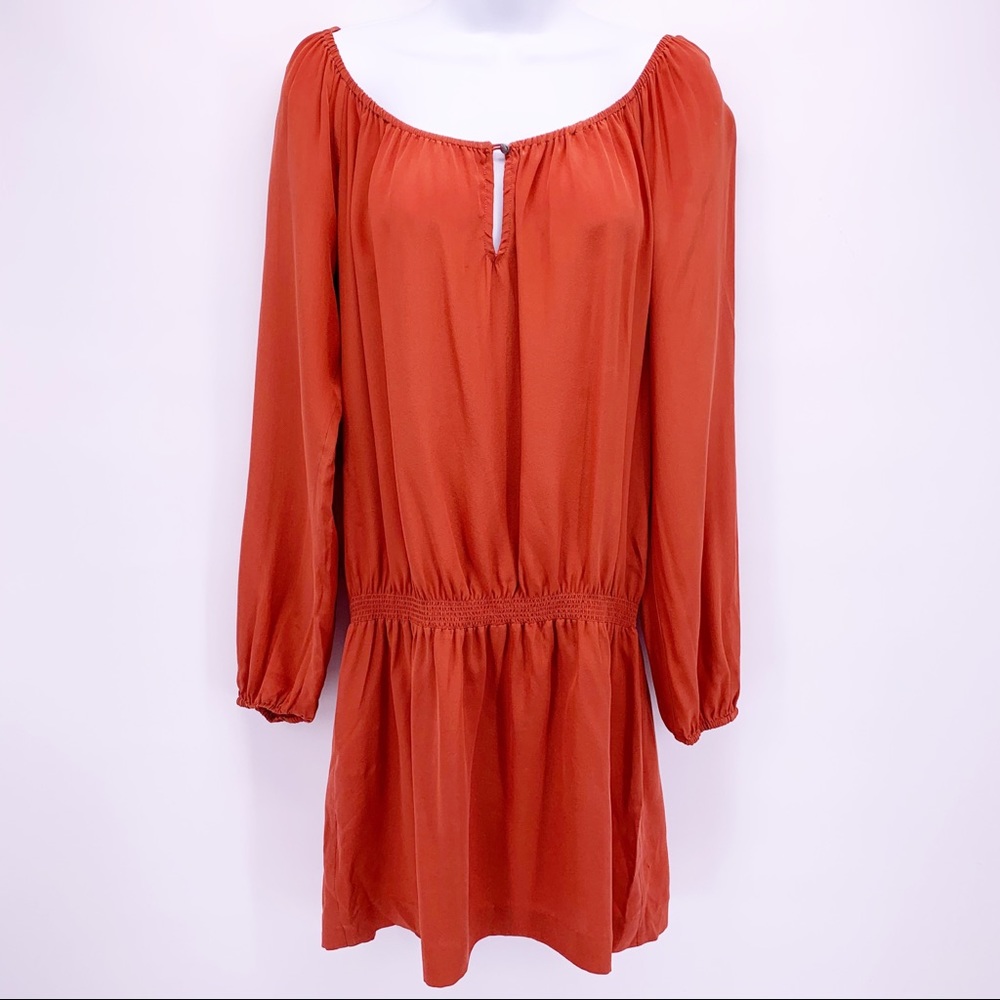 12th Street by Cynthia Vincent Orange Silk Top S